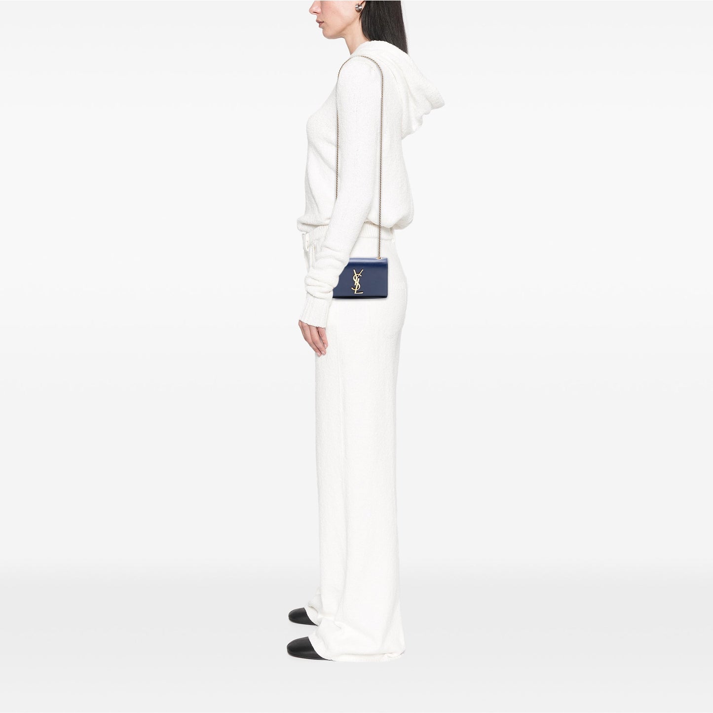 Saint Laurent Small Grain de Poudre Monogram Kate Crossbody