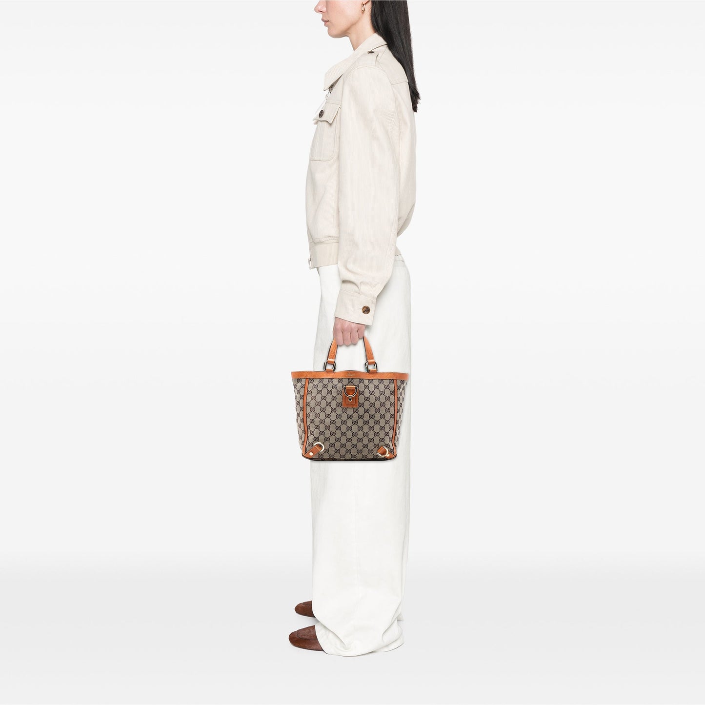 Gucci GG Canvas Abbey D Ring Tote