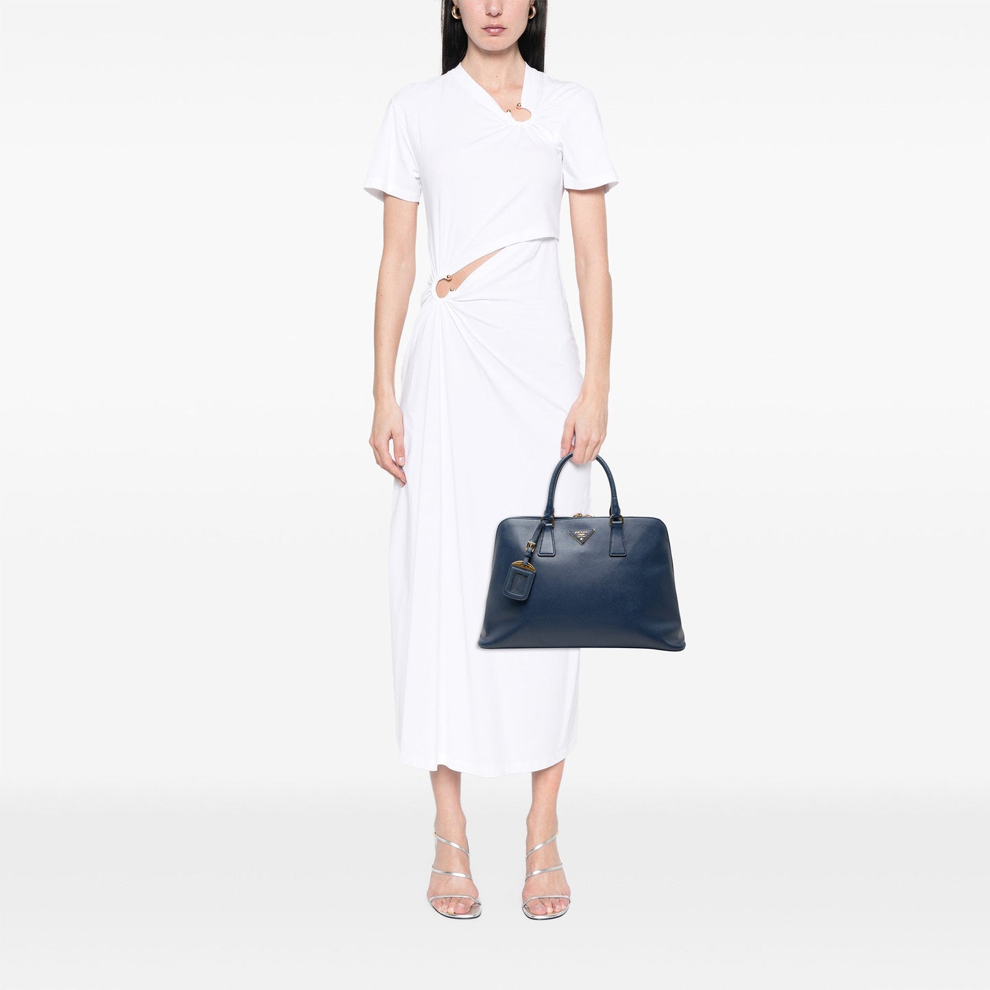 Prada Large Saffiano Lux Promenade Satchel