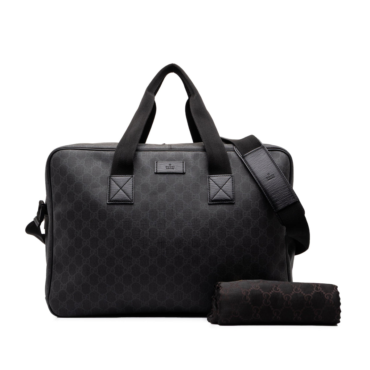 Gucci GG Supreme Travel Bag — Black