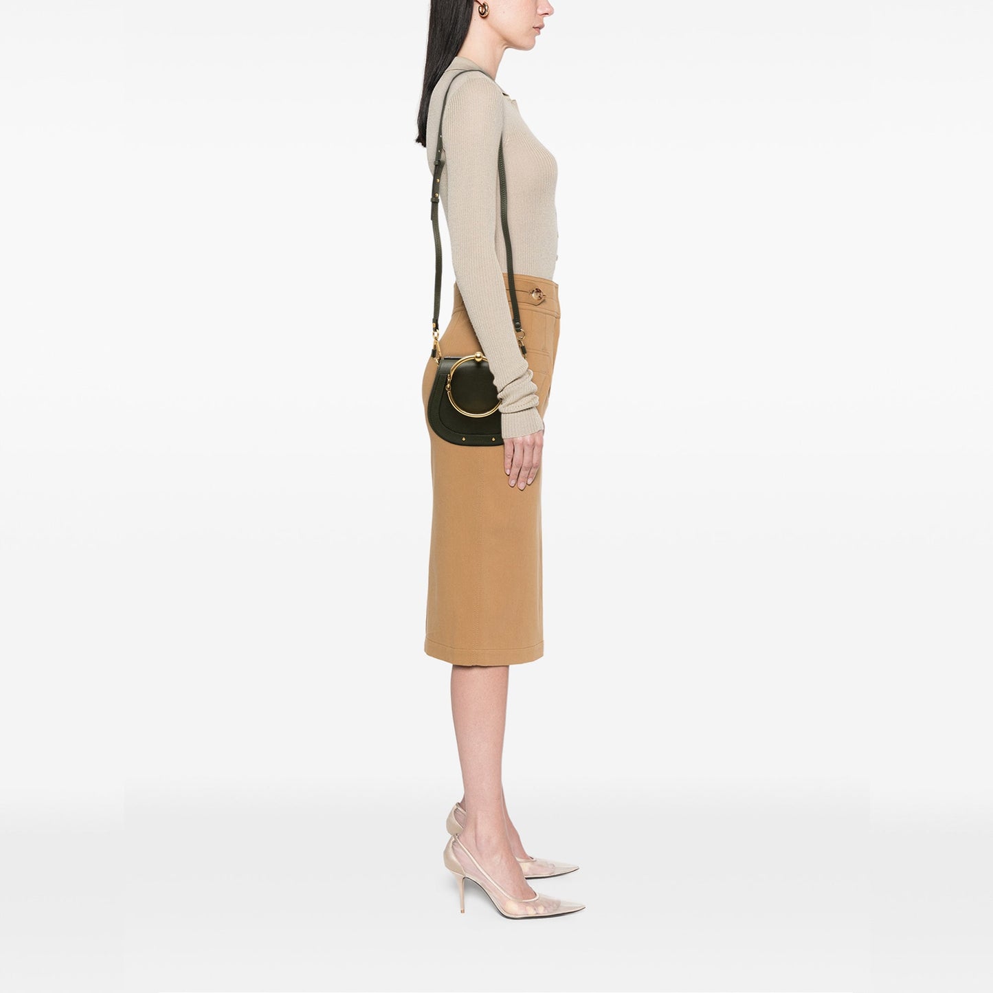 Chloé Small Leather Nile Bracelet Satchel