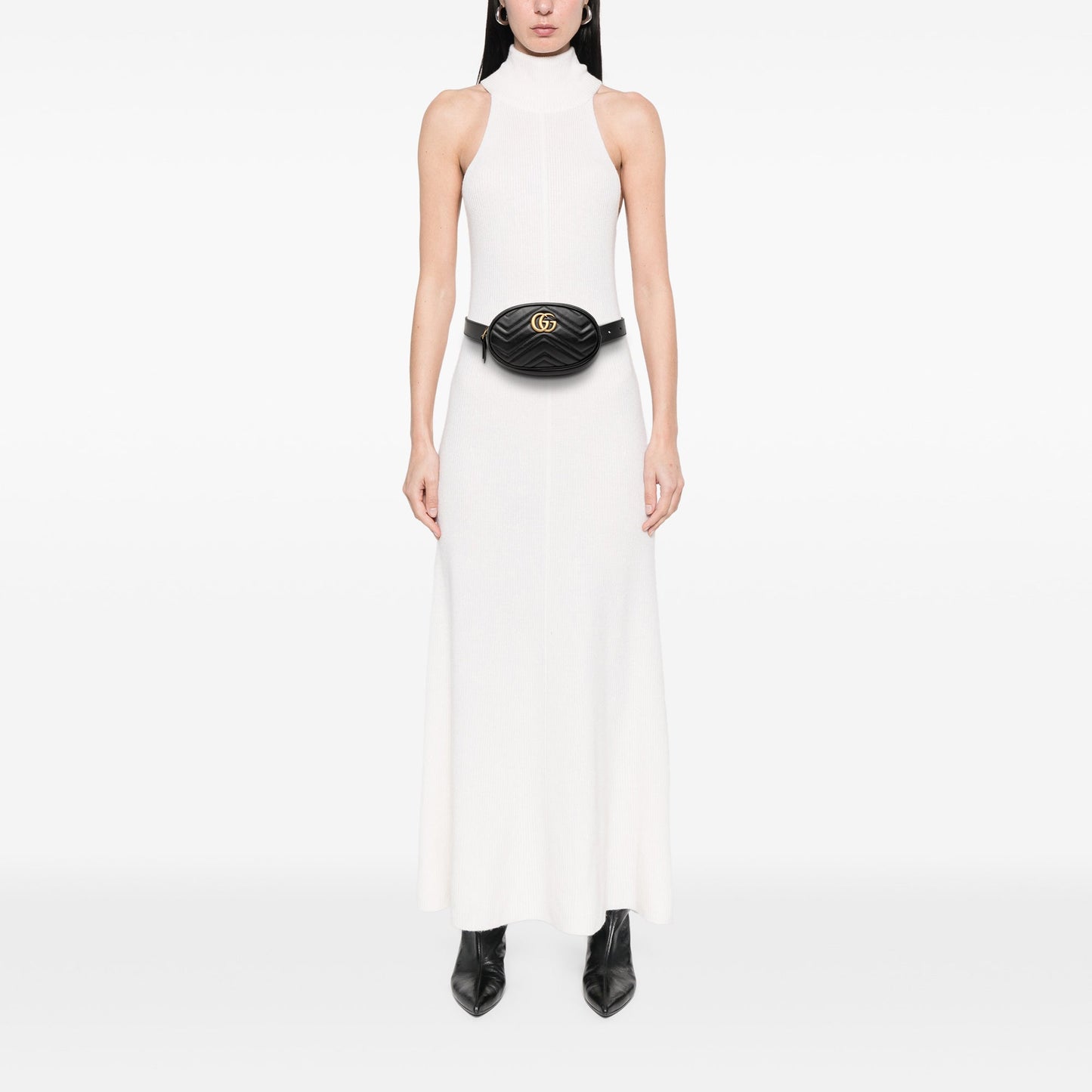 Gucci GG Marmont Matelasse Leather Belt Bag