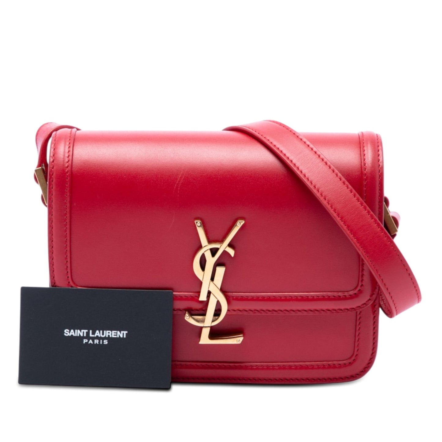 Saint Laurent Small Calfskin Solferino Satchel In Box