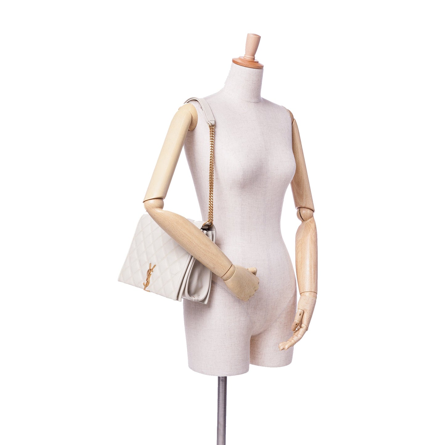 Saint Laurent Small Quilted Lambskin Becky Chain Shoulder Bag