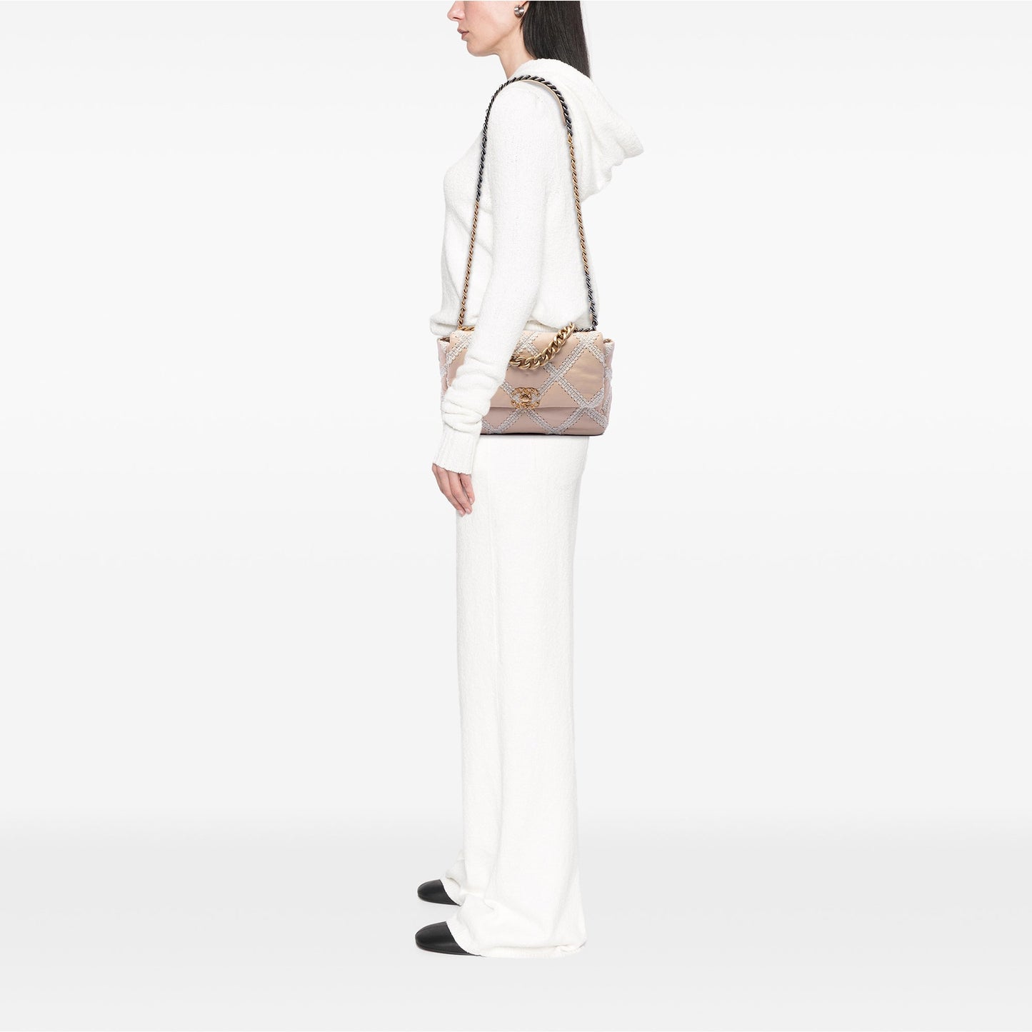 Chanel Large Crochet Calfskin 19 Flap