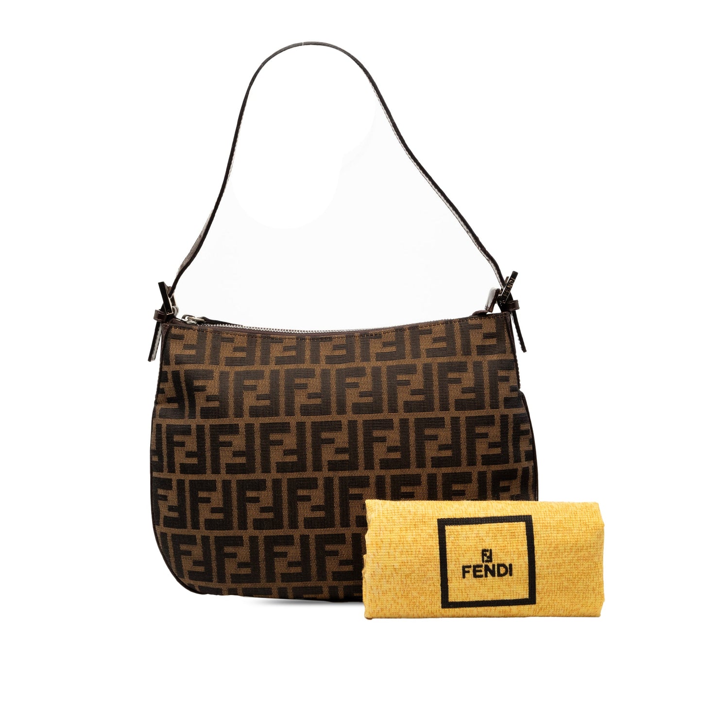 Fendi Zucca Canvas Shoulder Bag