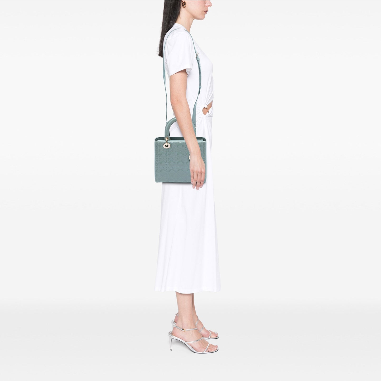 Dior Medium Patent Cannage Lady Dior