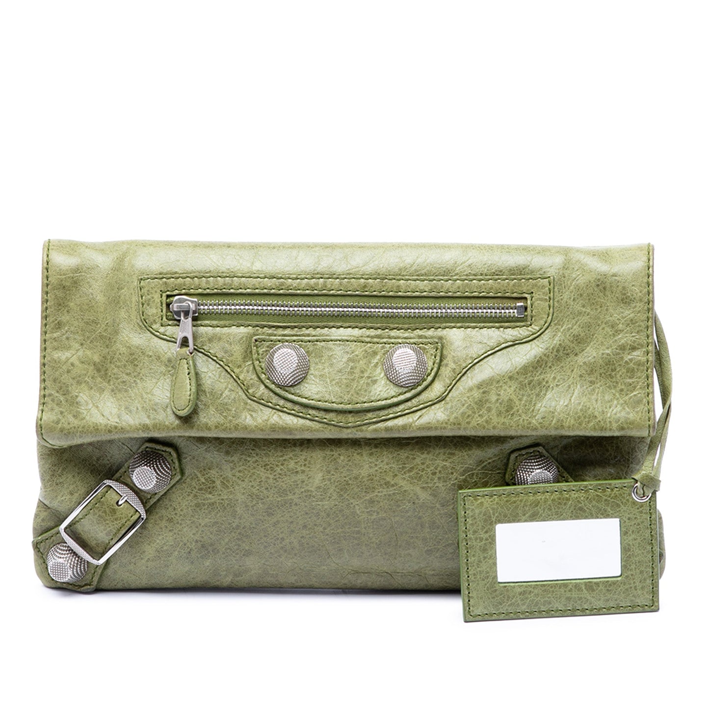 Balenciaga Lambskin Motocross Giant 21 Envelope Clutch