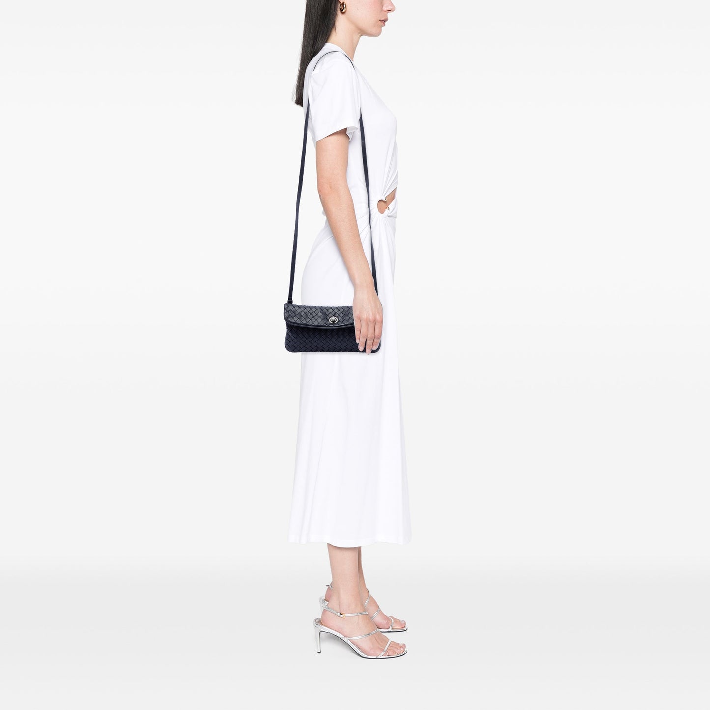 Bottega Veneta Mini Nappa Intrecciato Turn Lock Crossbody