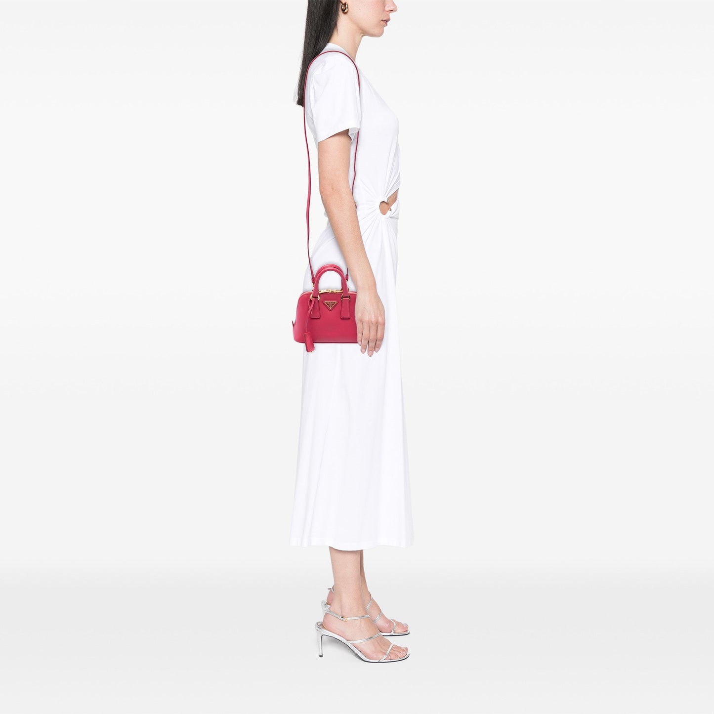 Prada Mini Saffiano Lux Promenade Satchel