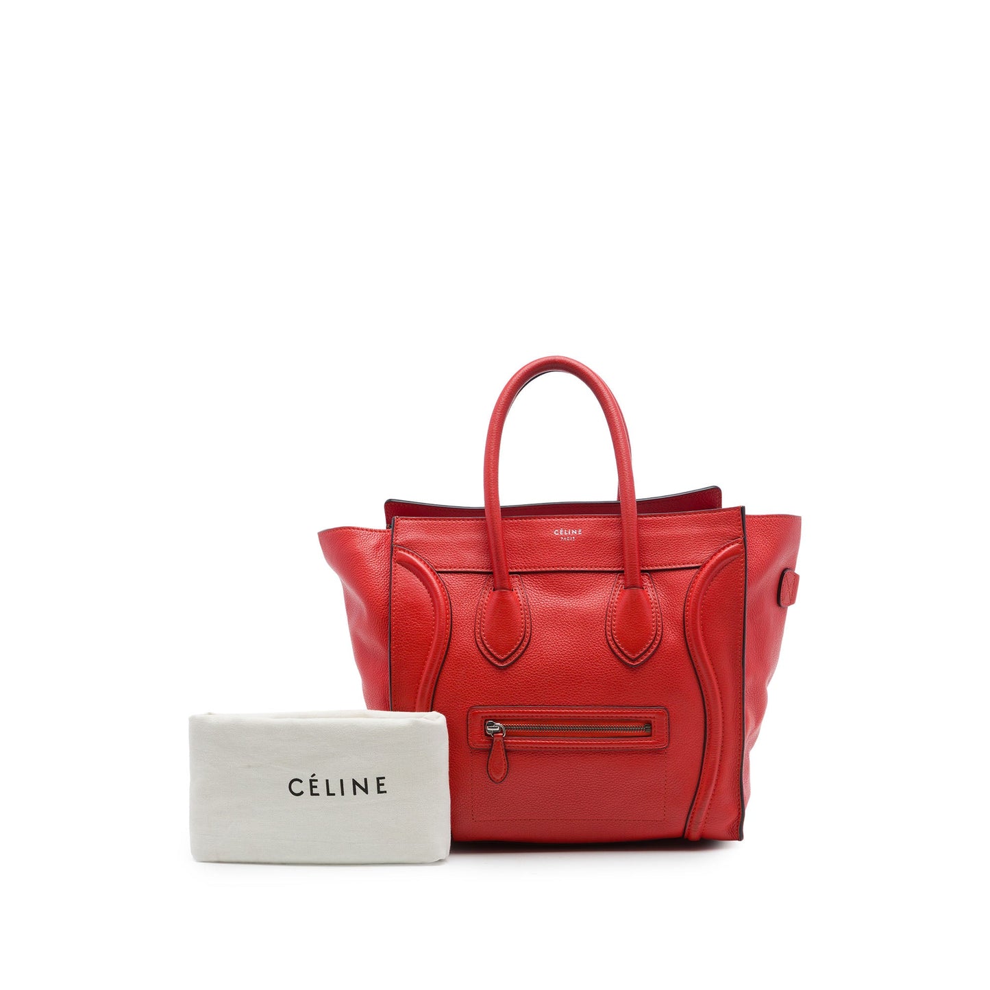 Celine Mini Grained Calfskin Luggage Tote