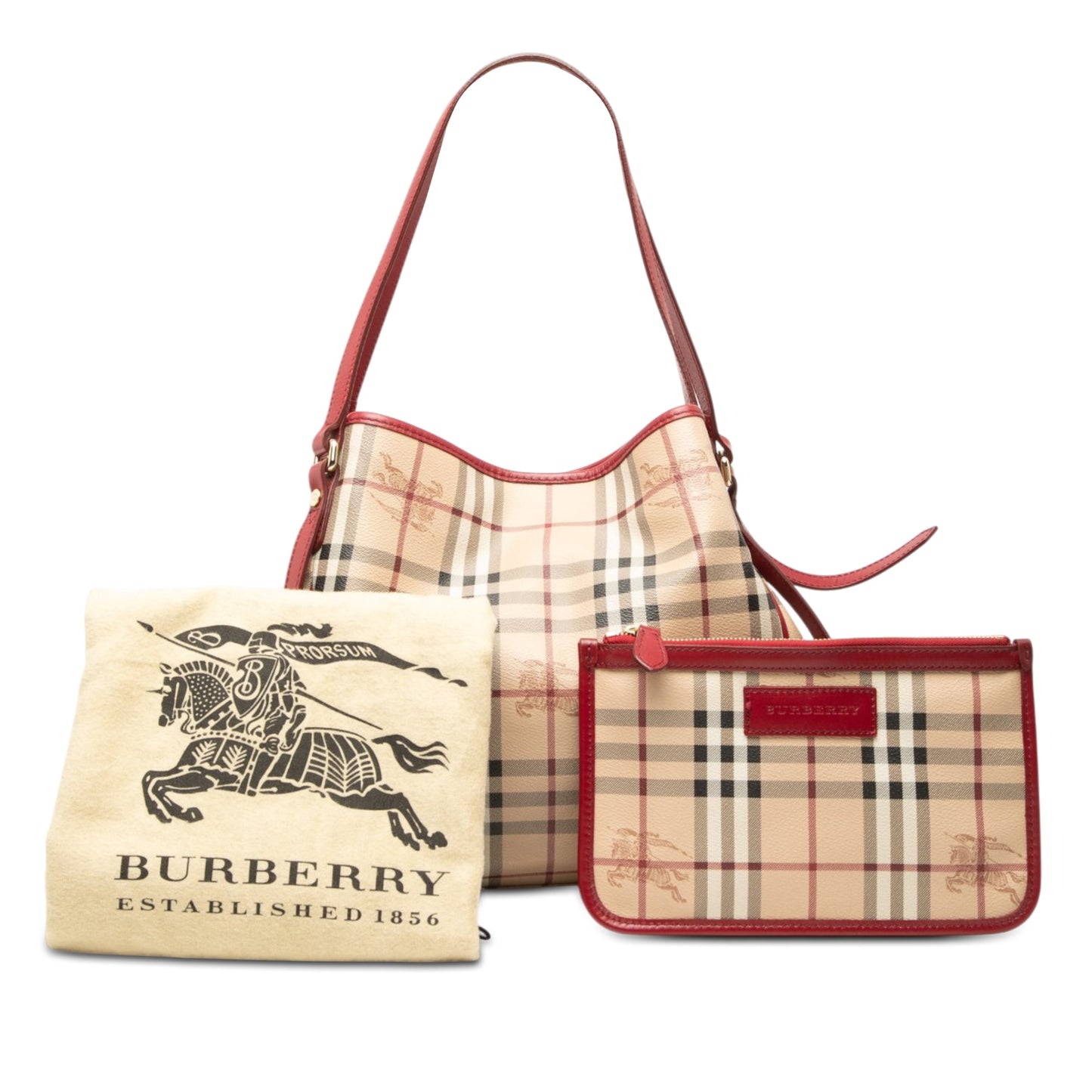 Burberry Small Haymarket Check Coated Canvas Canterbury Tote
