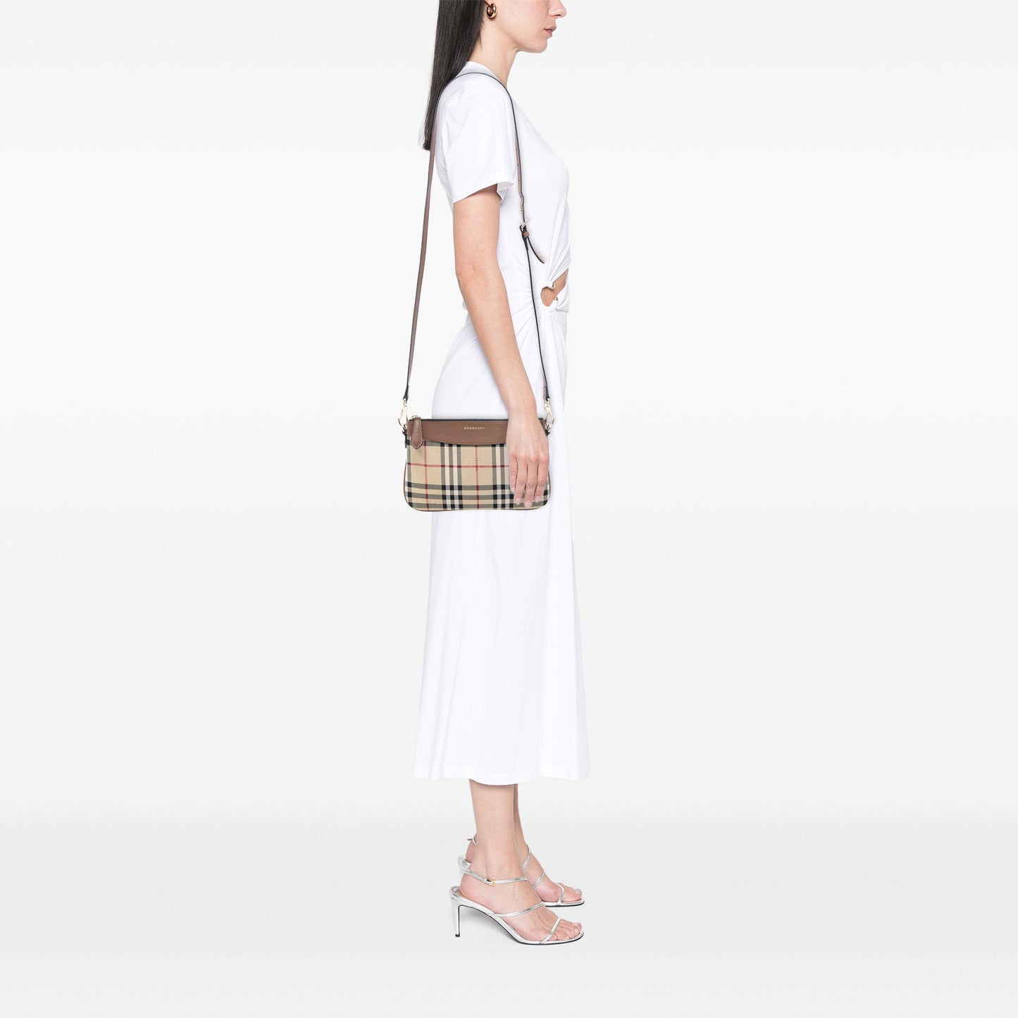 Burberry Haymarket Check Canvas Peyton Crossbody