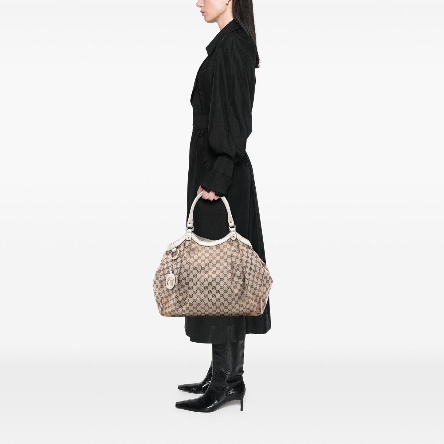 Gucci Large GG Canvas Sukey Tote