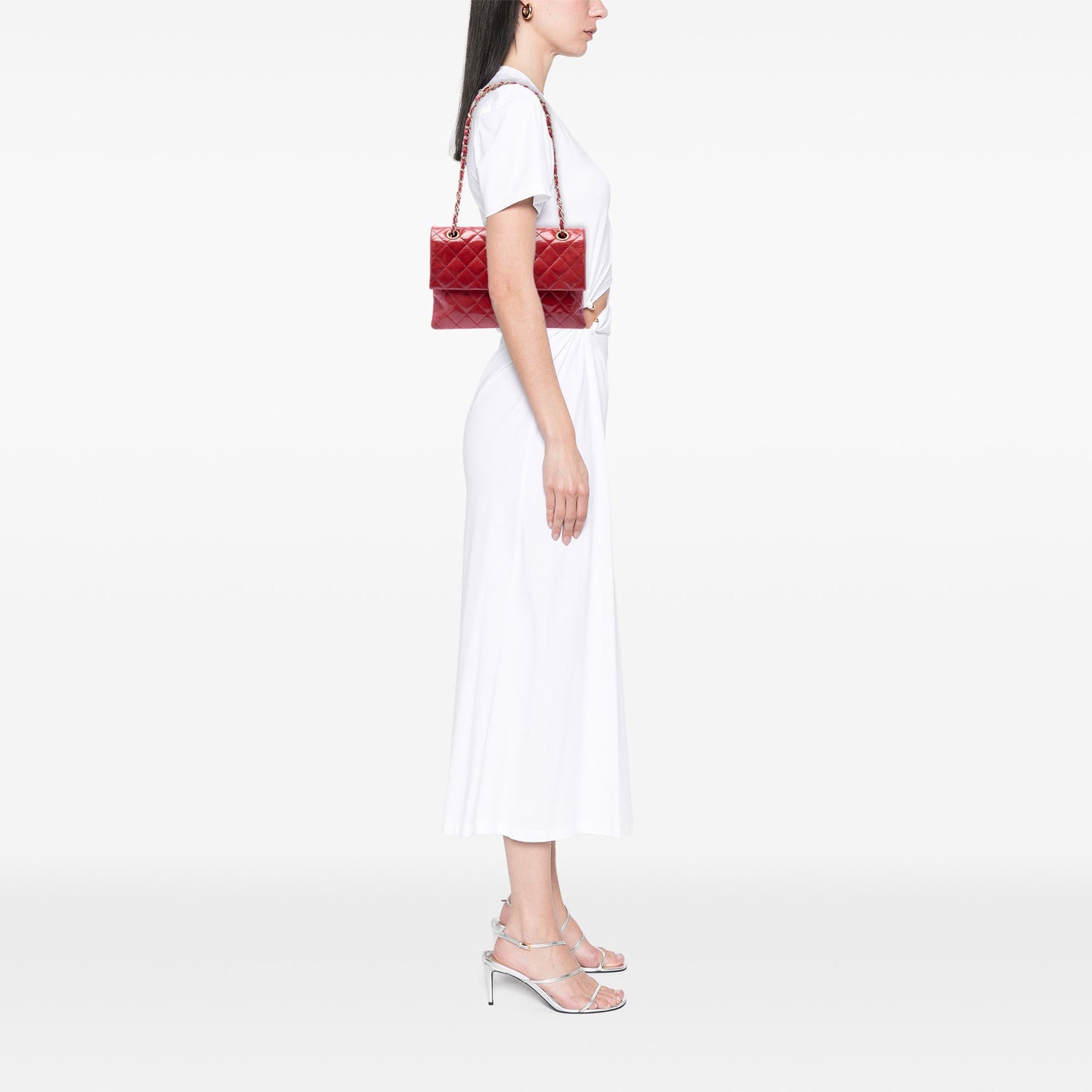Chanel Quilted Patent Goatskin Pagoda Accordion Flap
