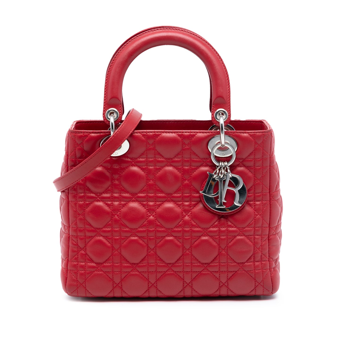 Dior Medium Lambskin Cannage Lady Dior