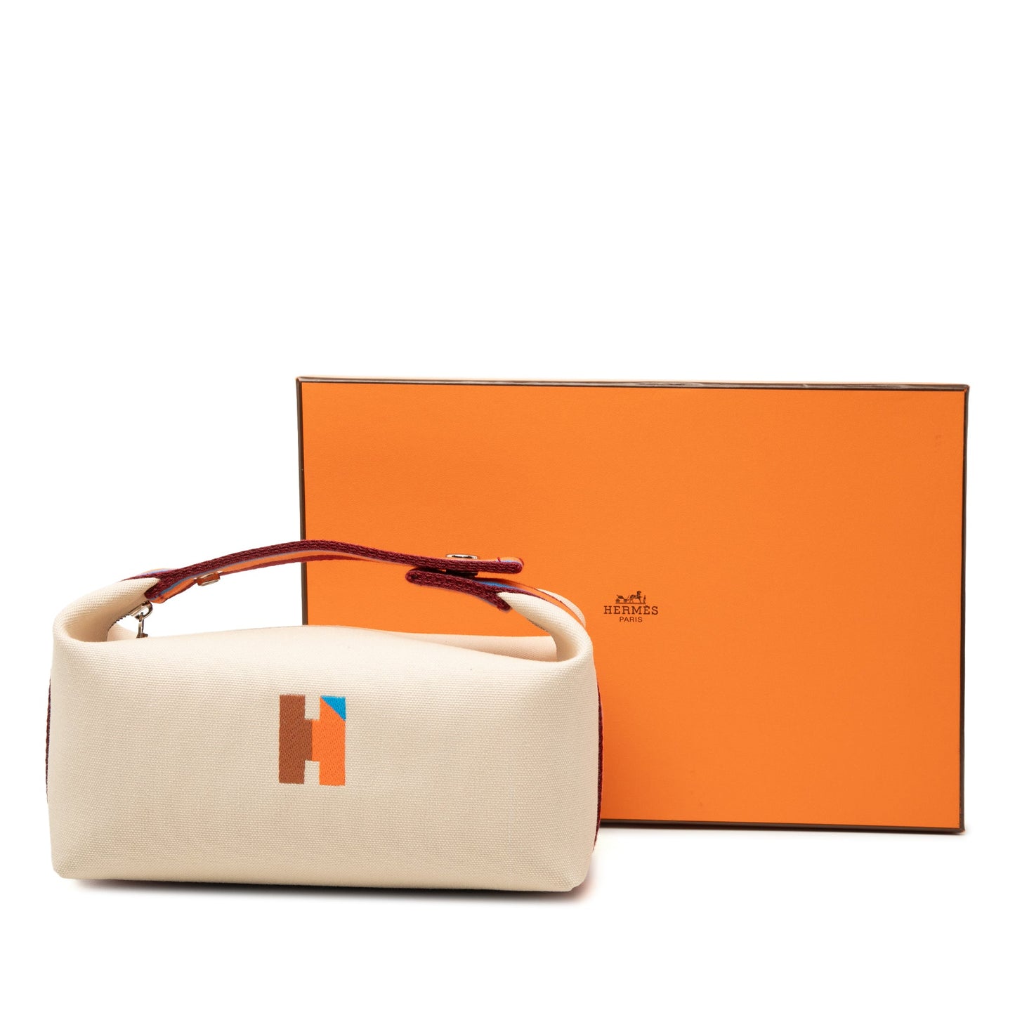 Hermès Small Toile Bride A Brac H Pavillon Case
