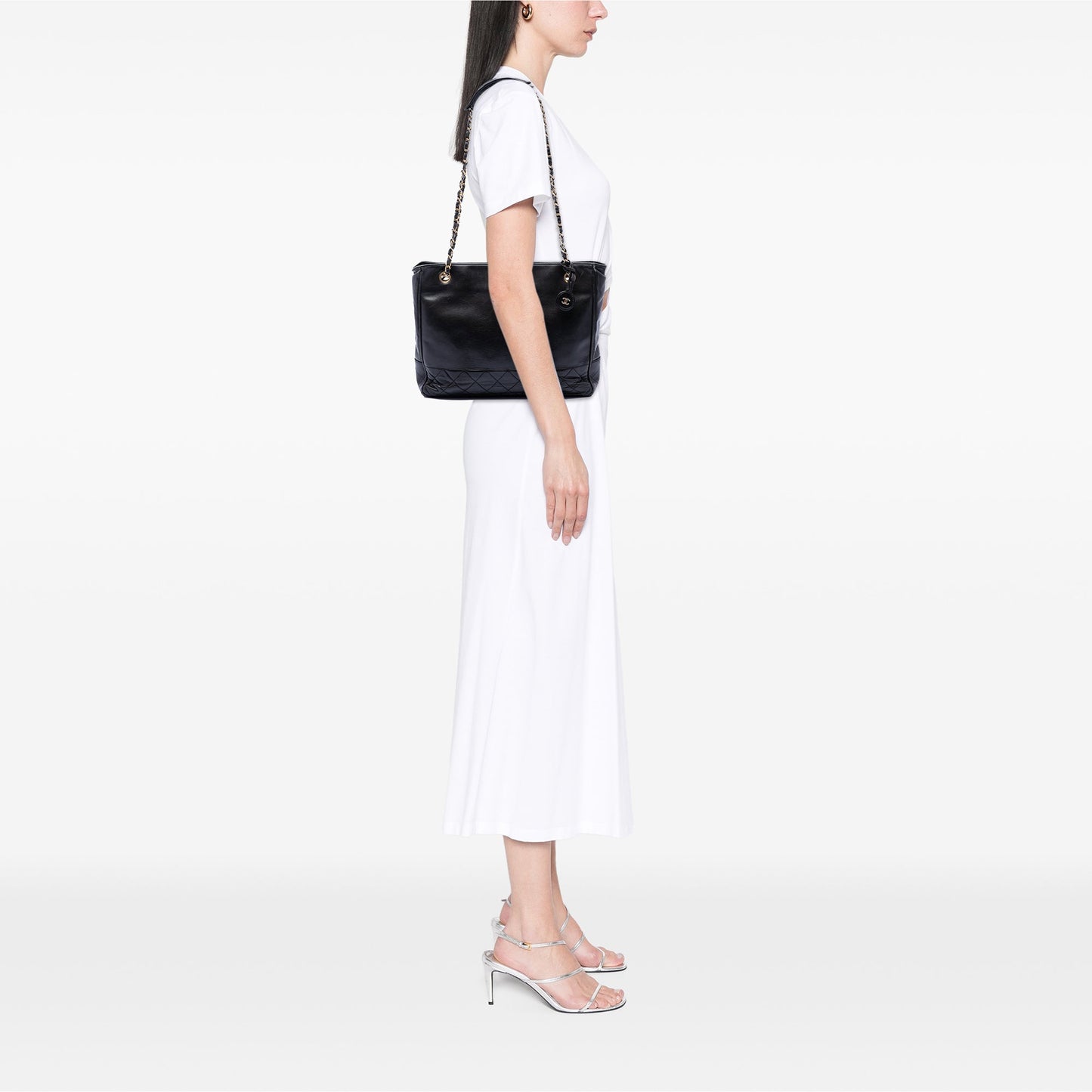 Chanel Quilted Lambskin Chain Tote