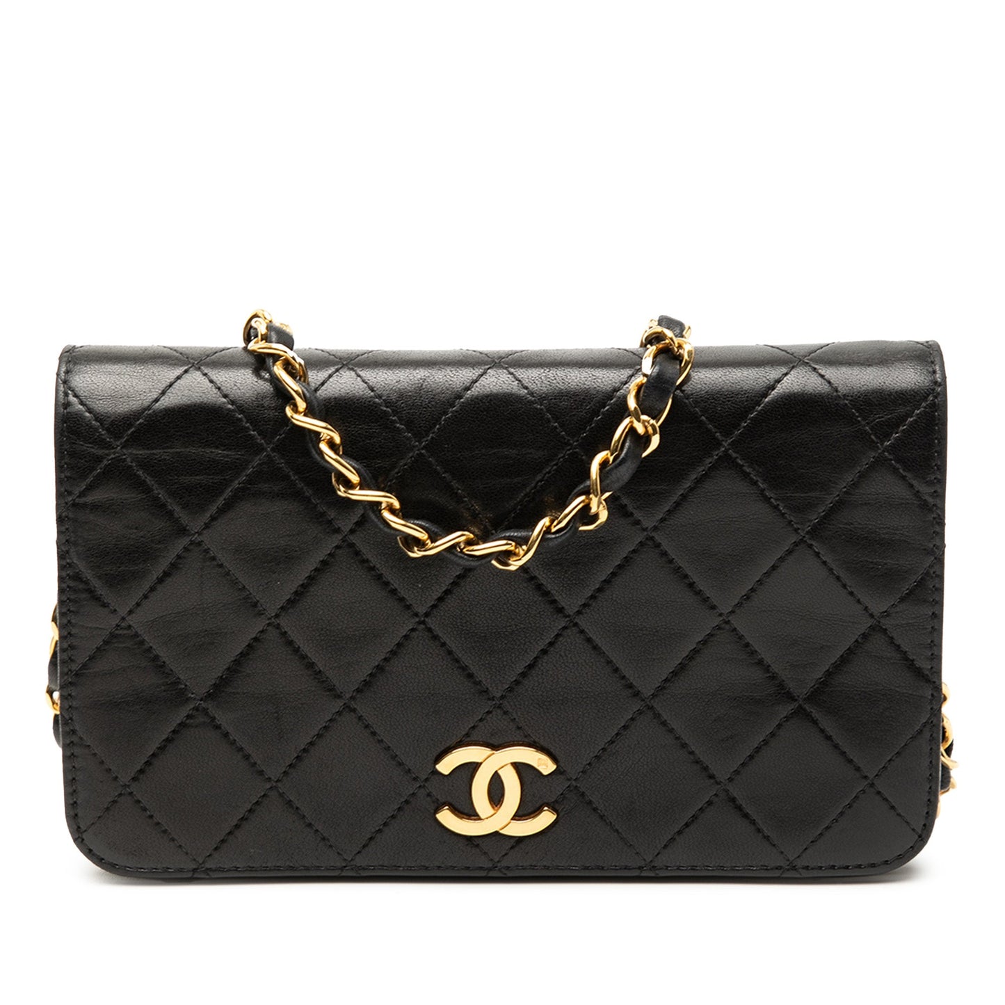 Chanel CC Quilted Lambskin Full Single Flap