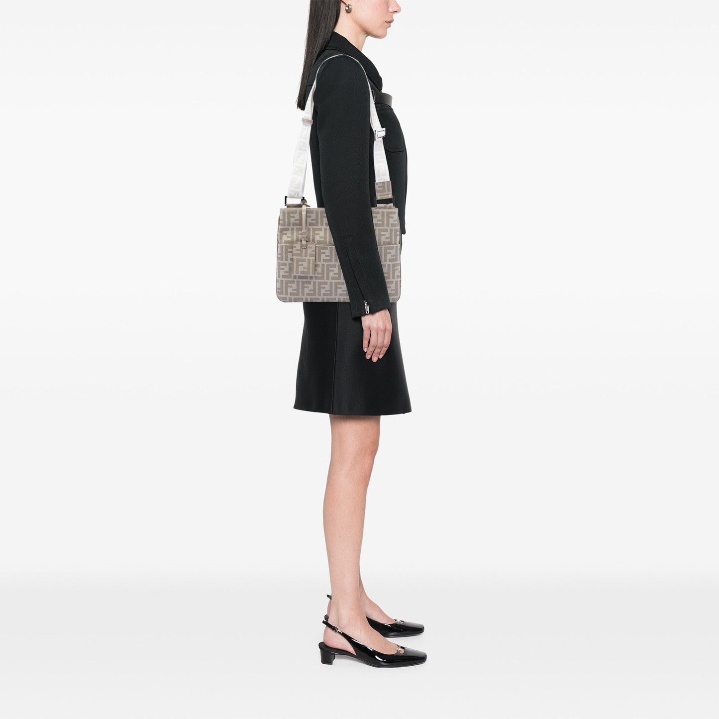 Fendi Zucca Coated Canvas Crossbody