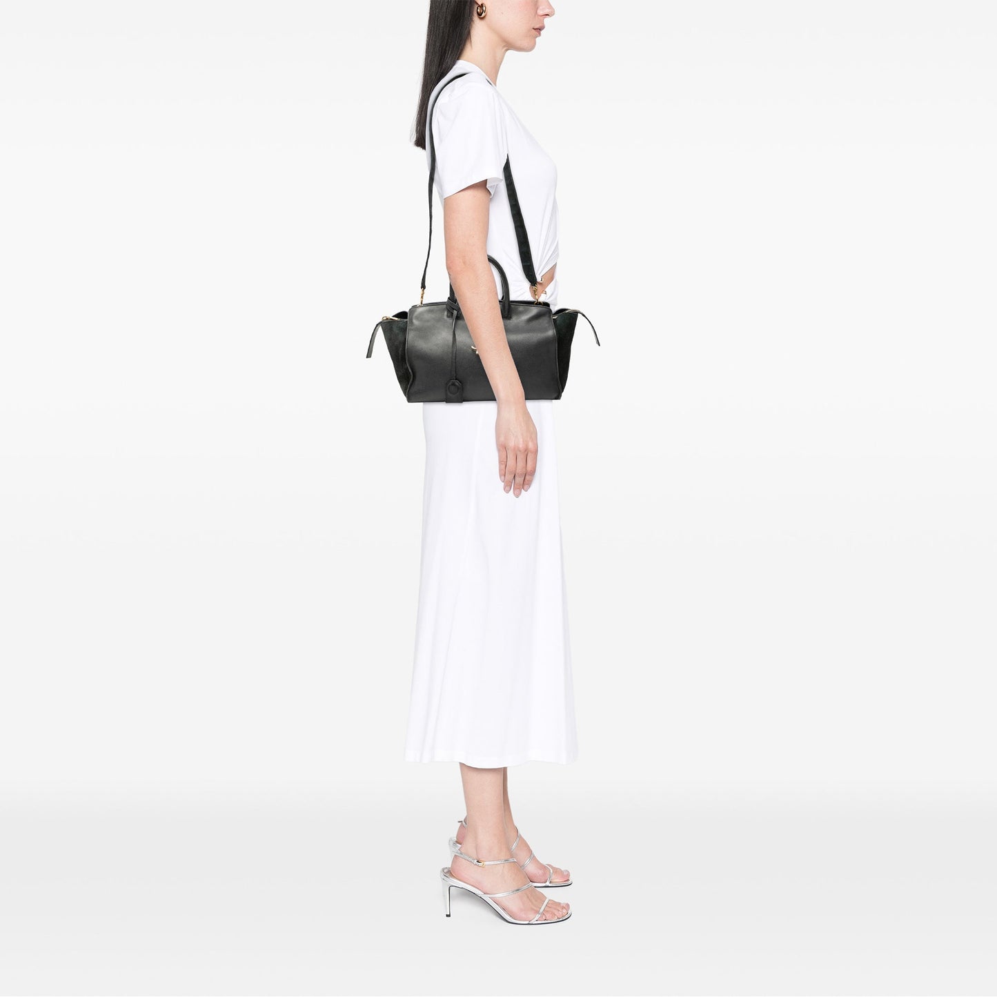 Saint Laurent Small Leather Downtown Cabas Satchel