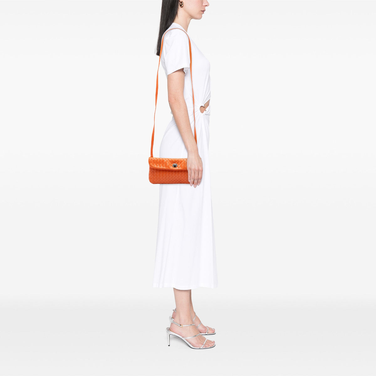 Bottega Veneta Mini Nappa Intrecciato Turn Lock Crossbody