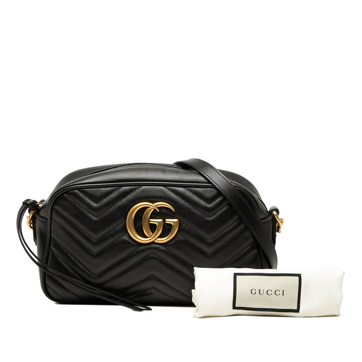 Gucci Small GG Marmont Matelasse Calfskin Crossbody