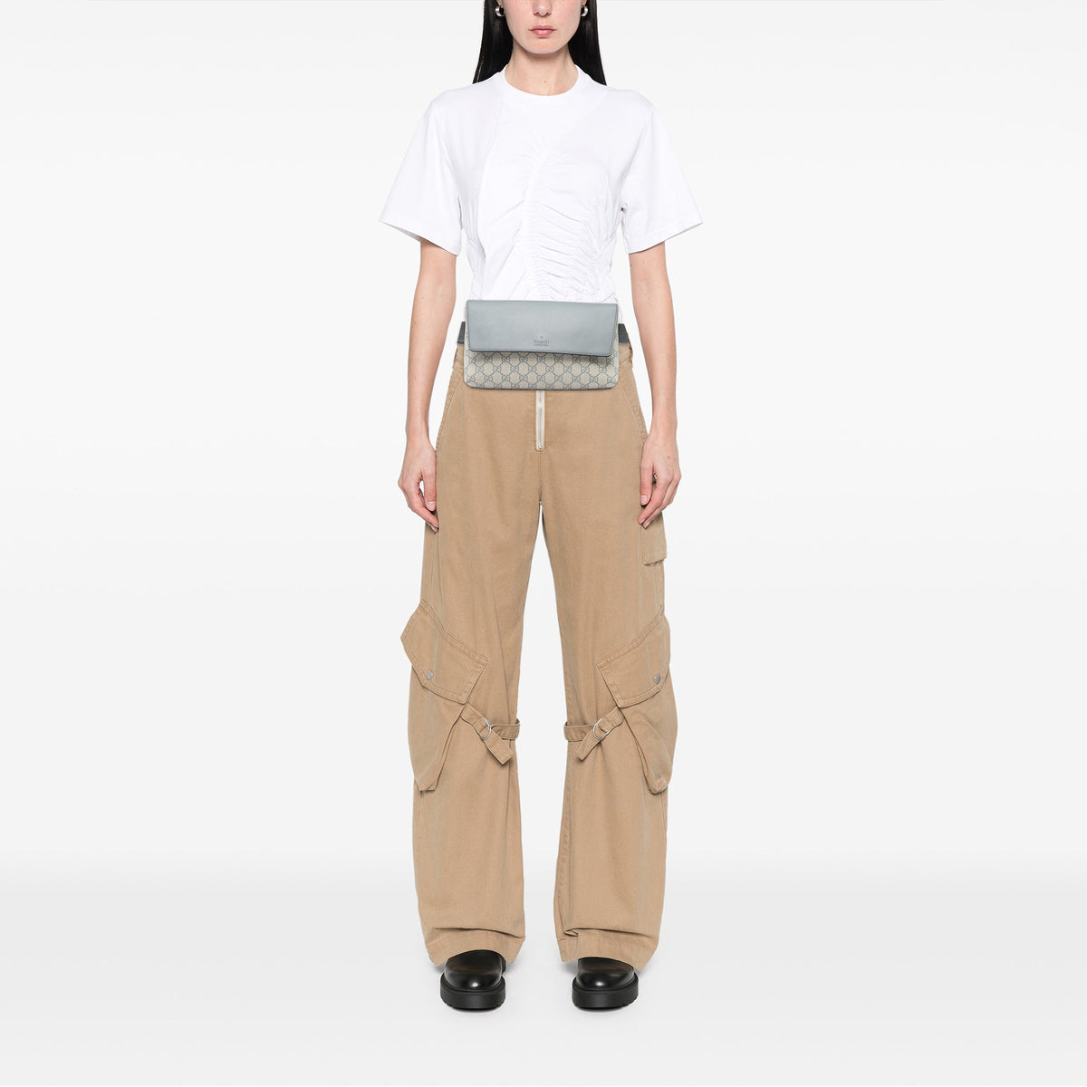 Gucci GG Supreme Flap Belt Bag