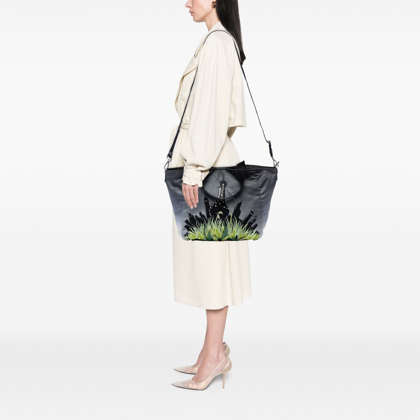 Prada Tessuto City and Jungle Print Tote