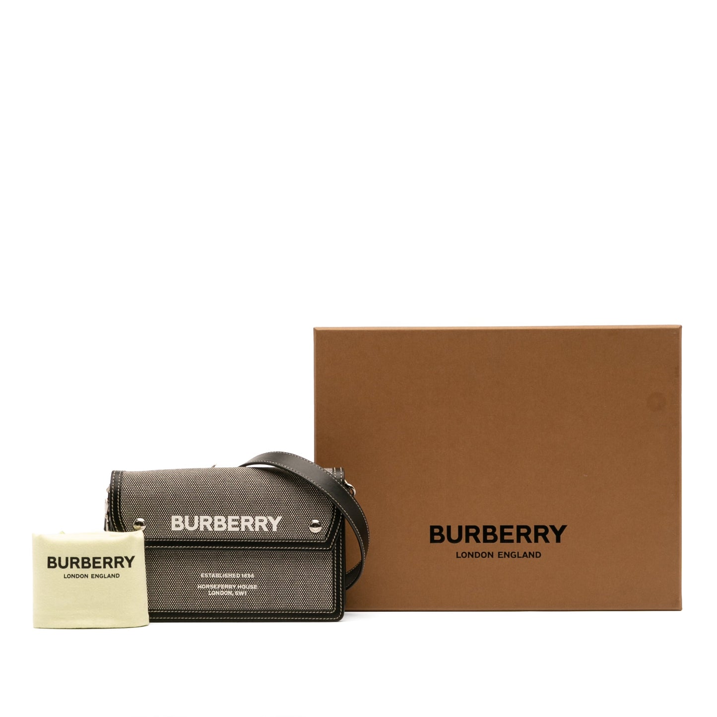 Burberry Canvas Horseferry Note Crossbody