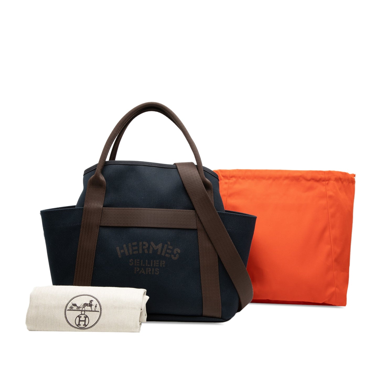 Hermès Toile Sac de Pansage Grooming Bag