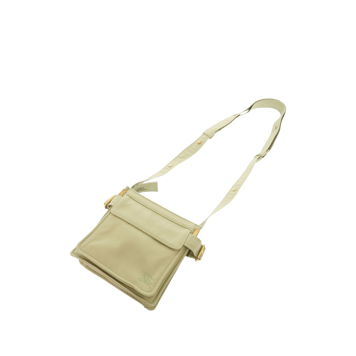 Burberry Mini Nylon Trench Phone Crossbody — Brown