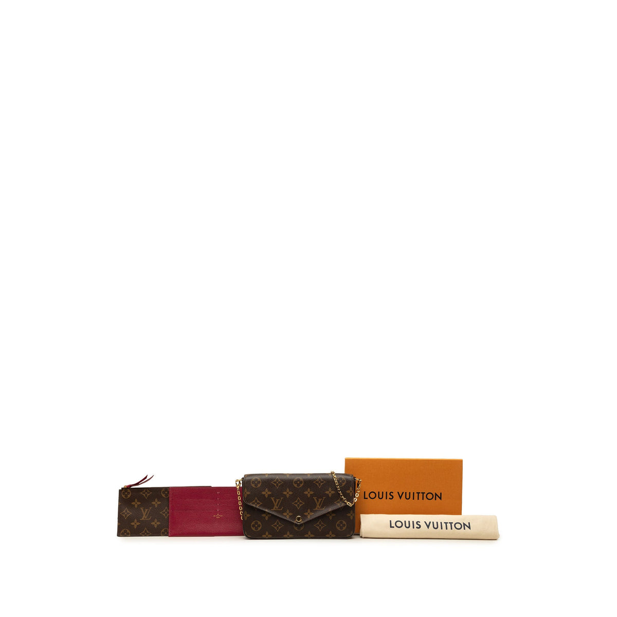 Louis Vuitton Monogram Pochette Felicie — Brown