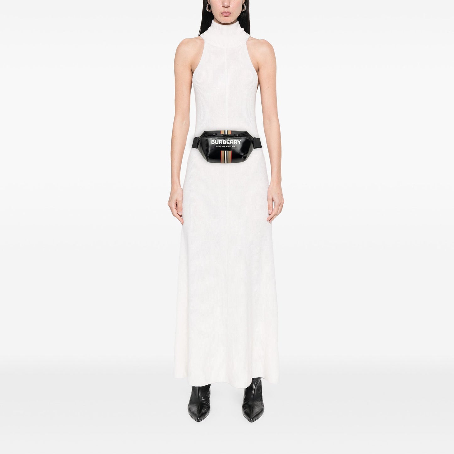 Burberry Coated Canvas Icon Stripe Sonny Belt Bag