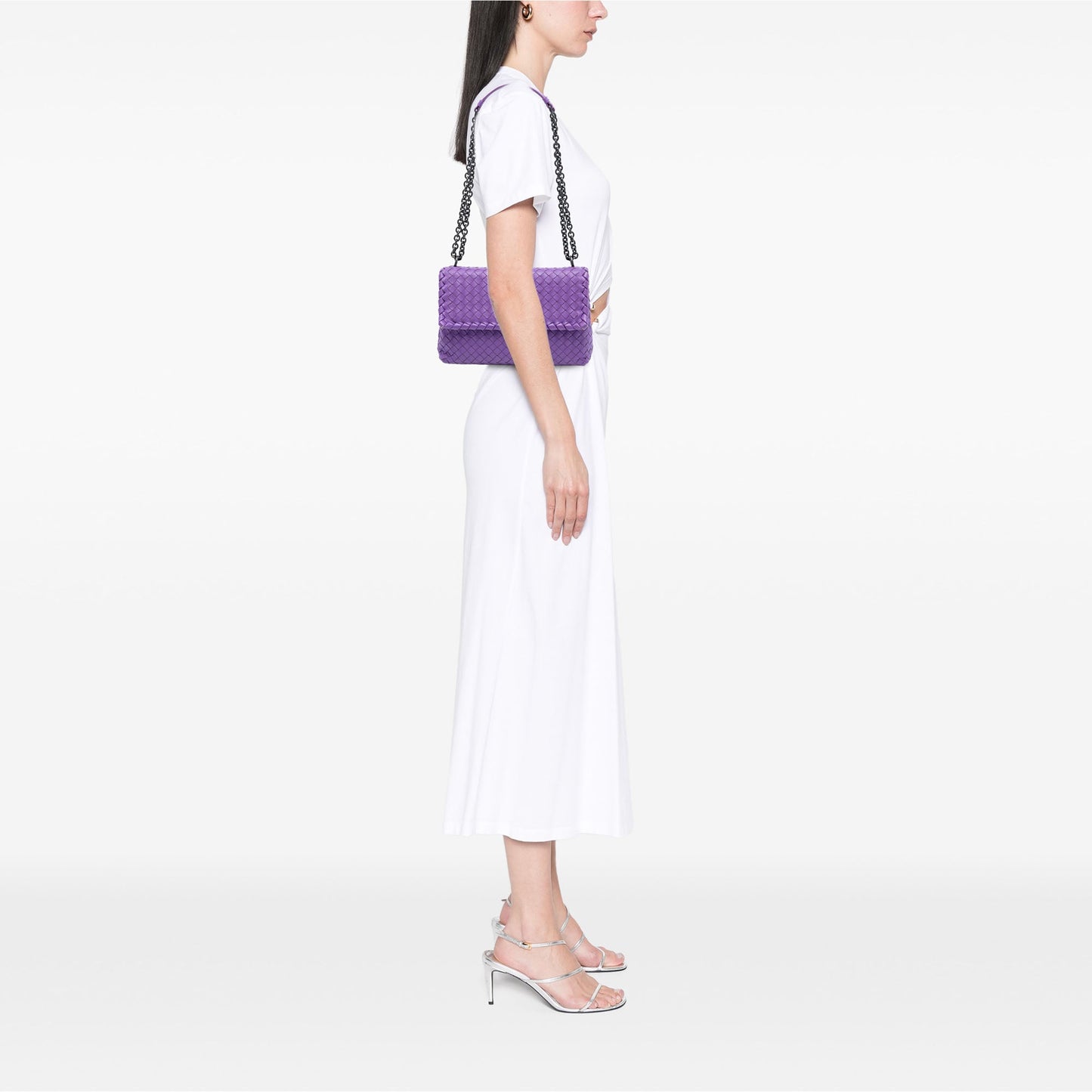 Bottega Veneta Medium Nappa Intrecciato Olimpia Shoulder Bag
