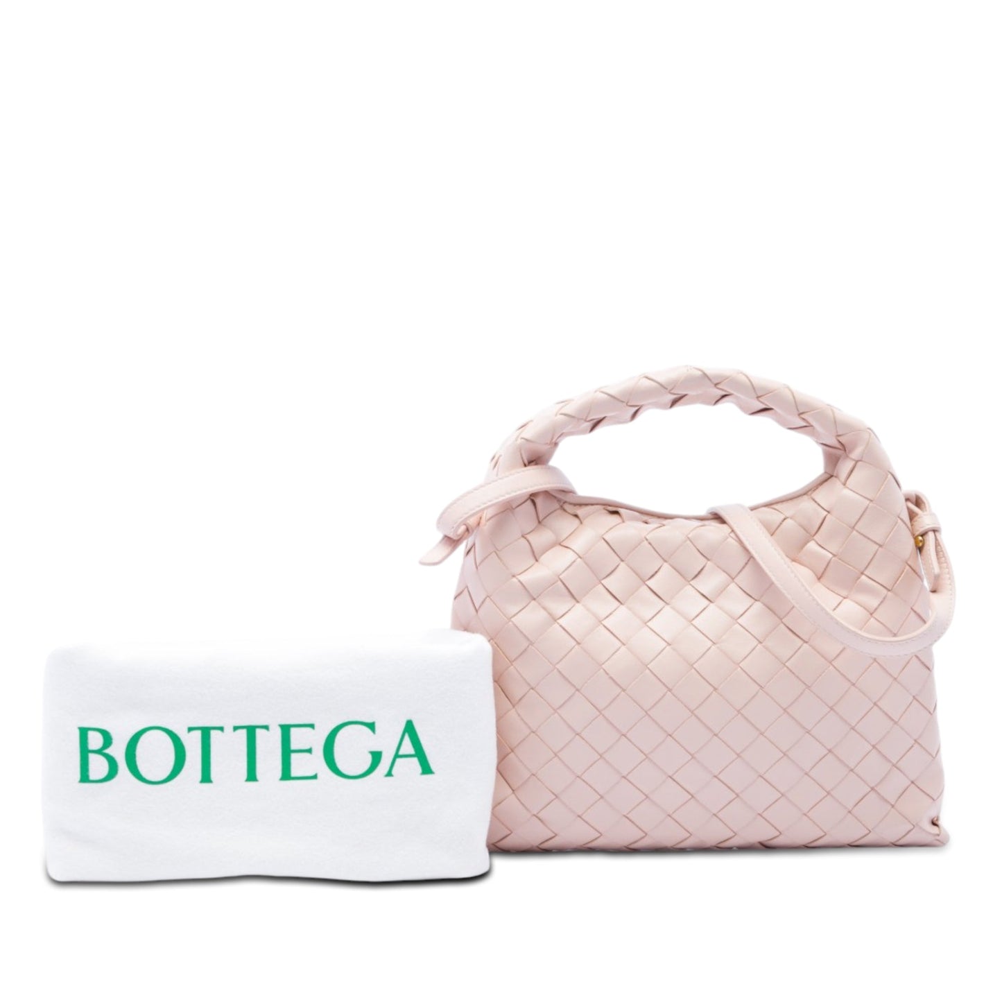 Bottega Veneta Mini Calfskin Intrecciato Hop Satchel