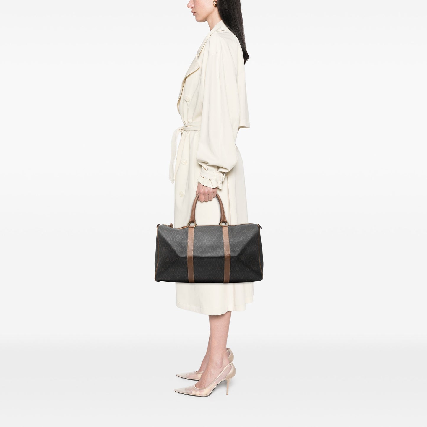 Dior Honeycomb Coated Canvas Travel Bag