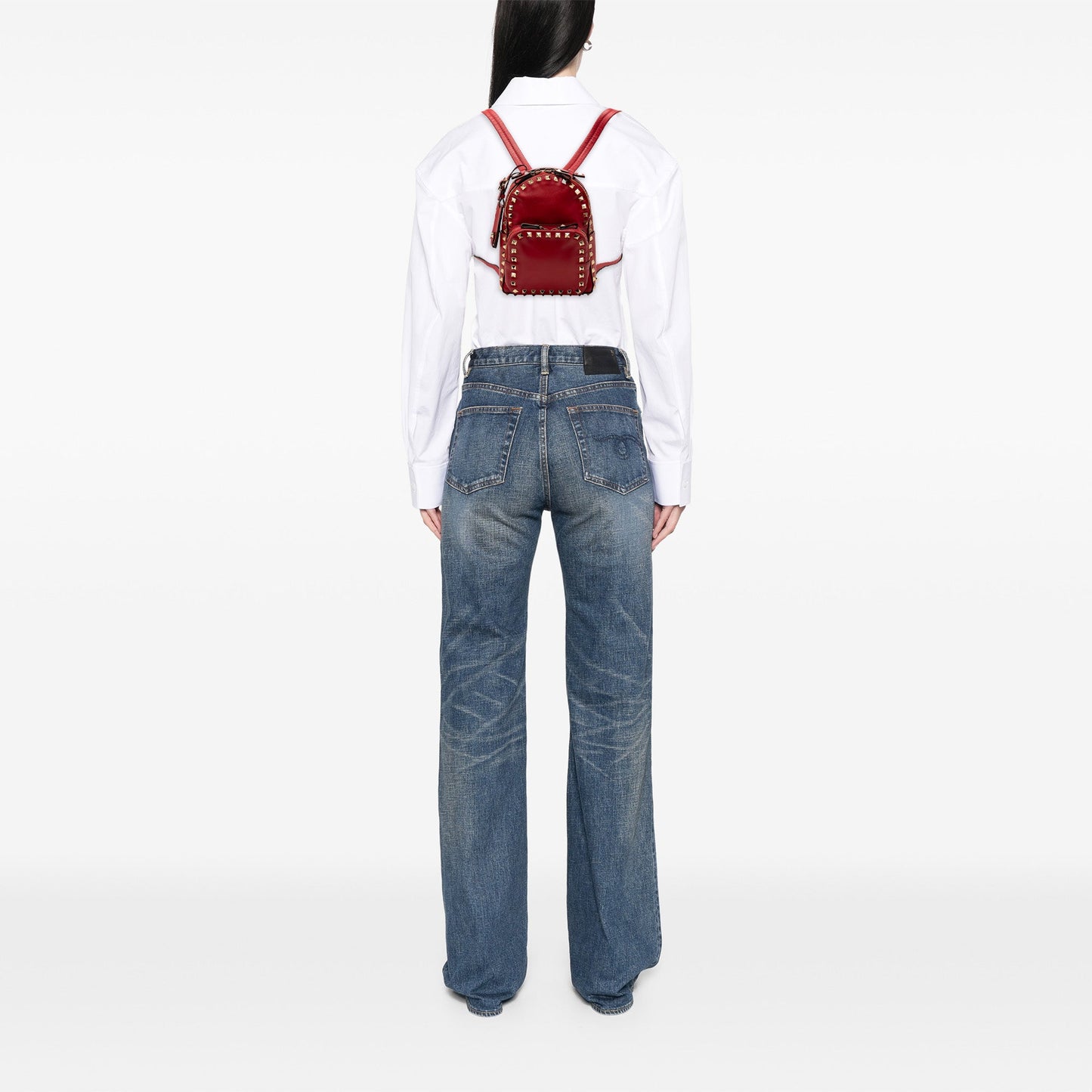 Mini Calfskin Rockstud Backpack