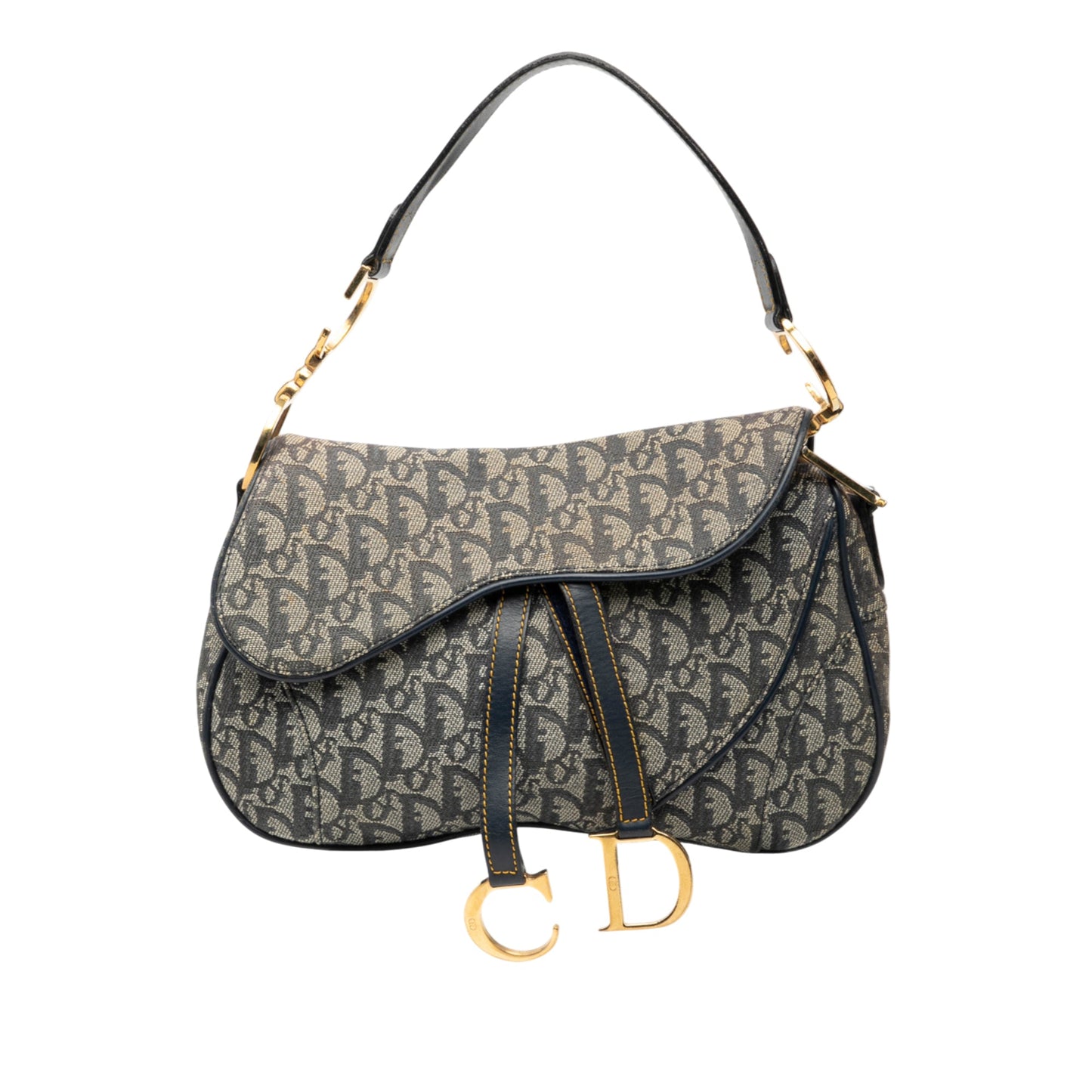Dior Diorissimo Canvas Double Saddle Bag