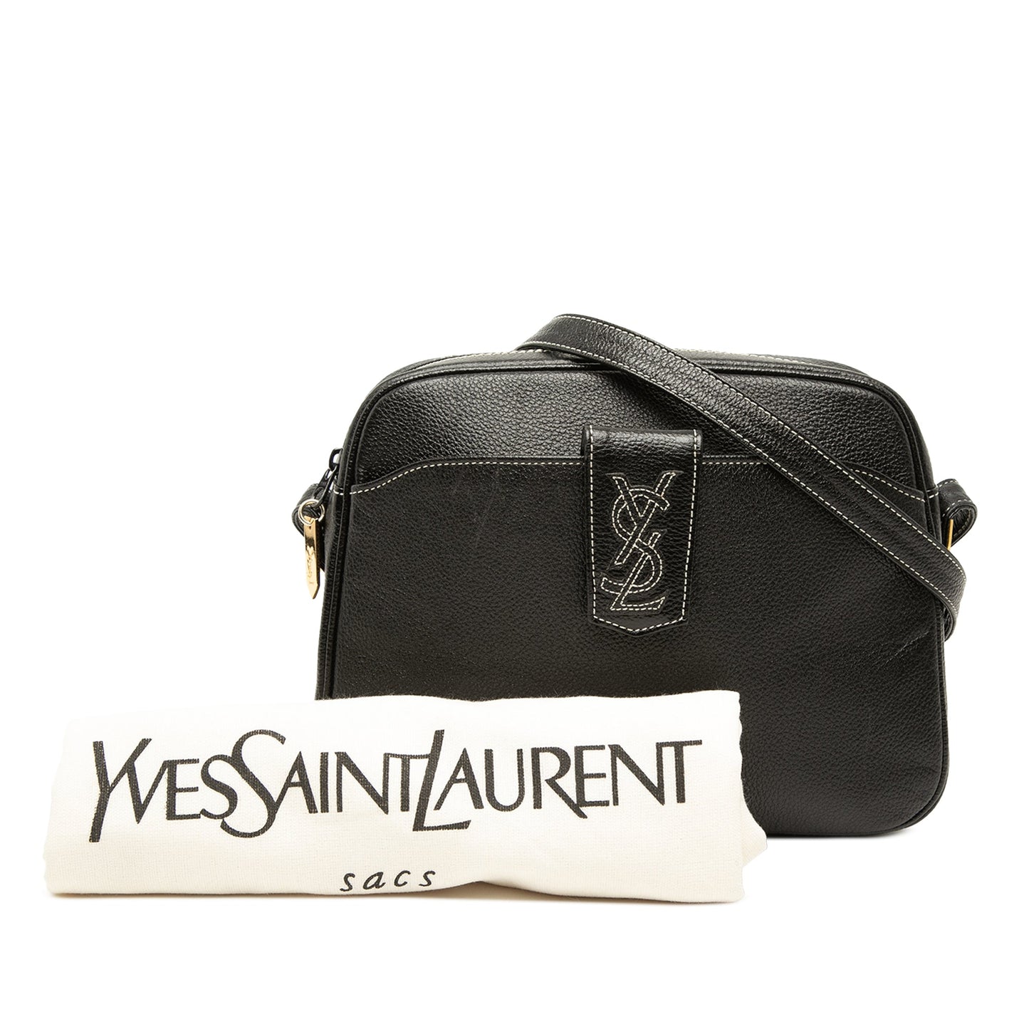 Saint Laurent Leather Monogram Crossbody