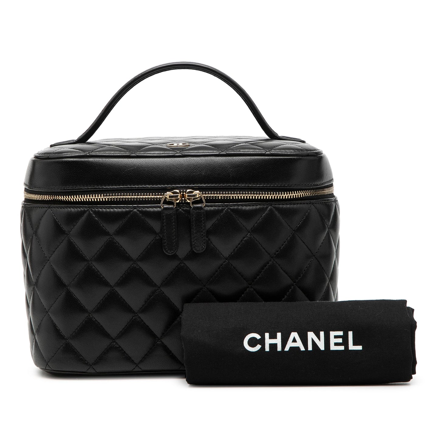 Chanel CC Quilted Lambskin Vanity Bag