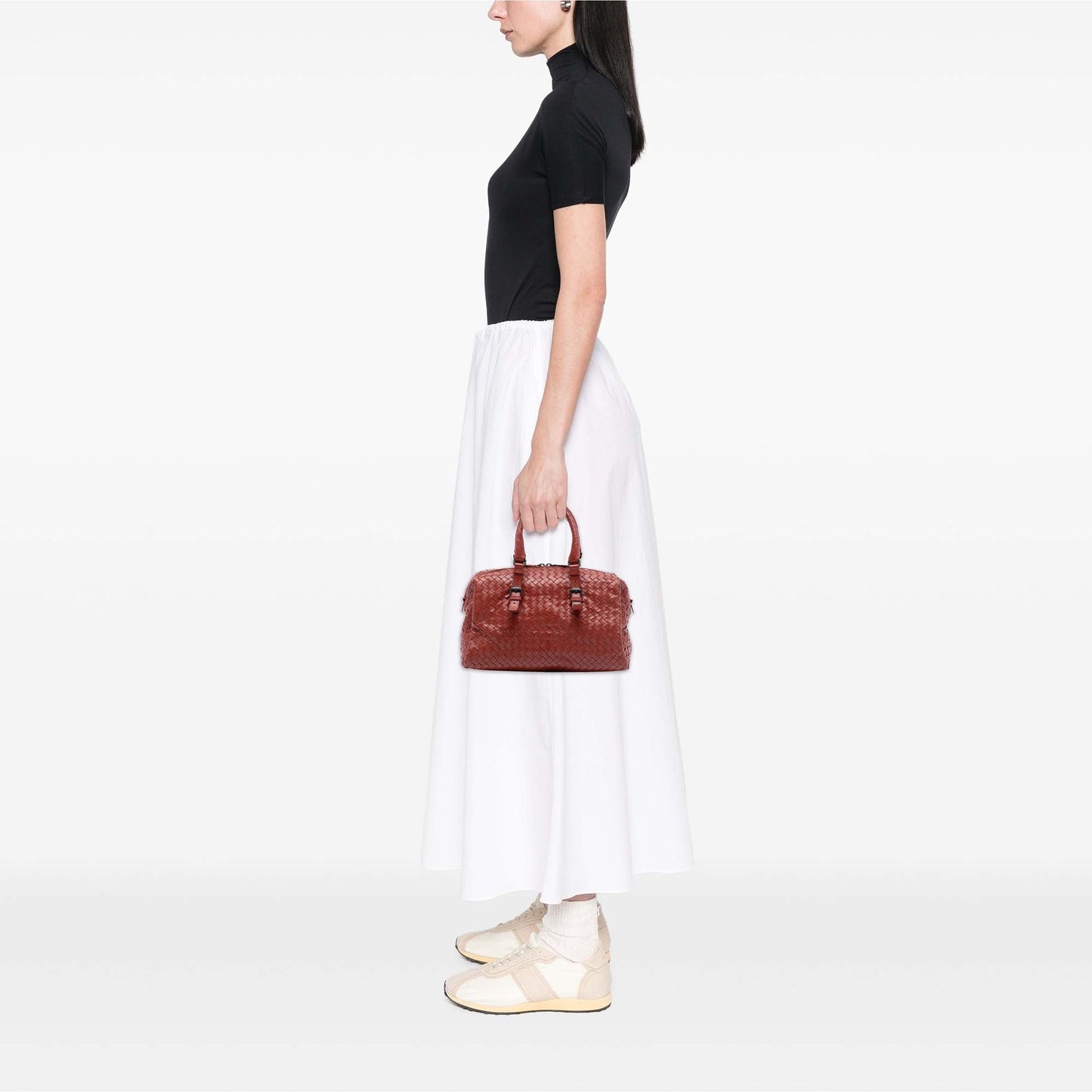 Nappa Intrecciato Boston Bag