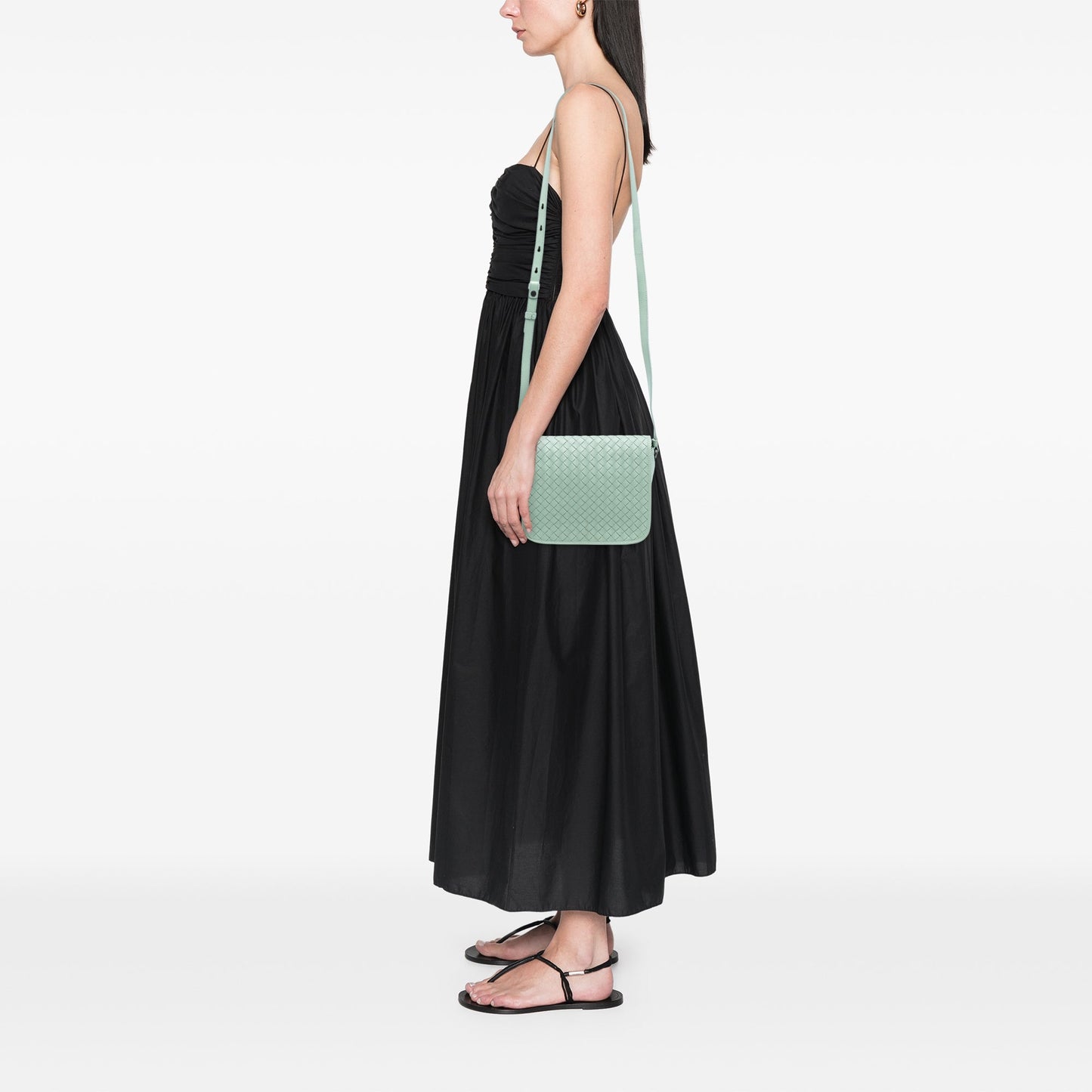 Bottega Veneta Nappa Intrecciato Flap Crossbody
