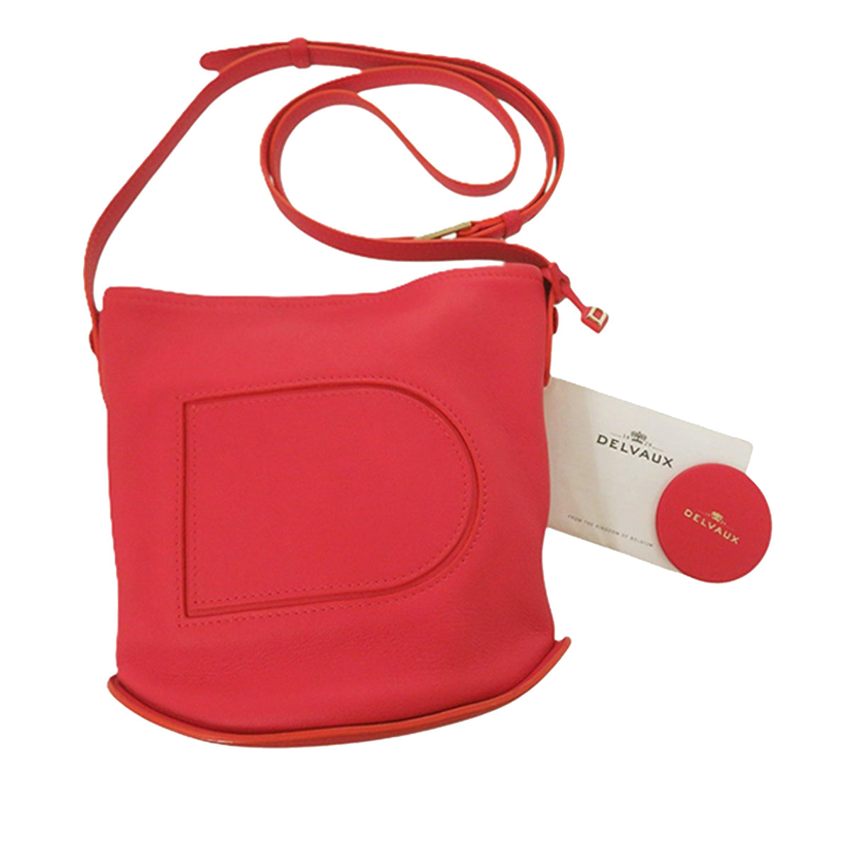 Delvaux Leather Pin Twist Crossbody