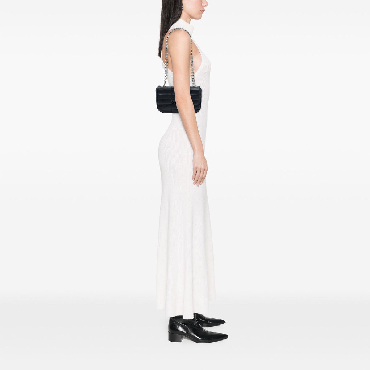 Celine Matelasse Goatskin Monochrome Chain Shoulder Bag