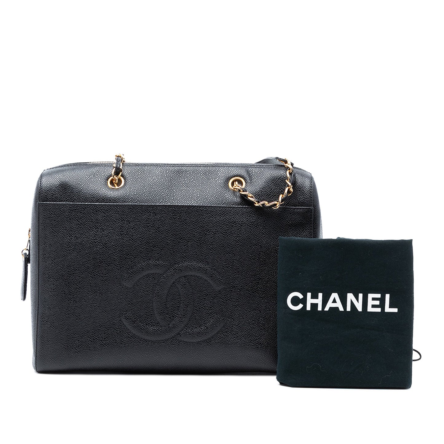 Chanel CC Caviar Shoulder Bag