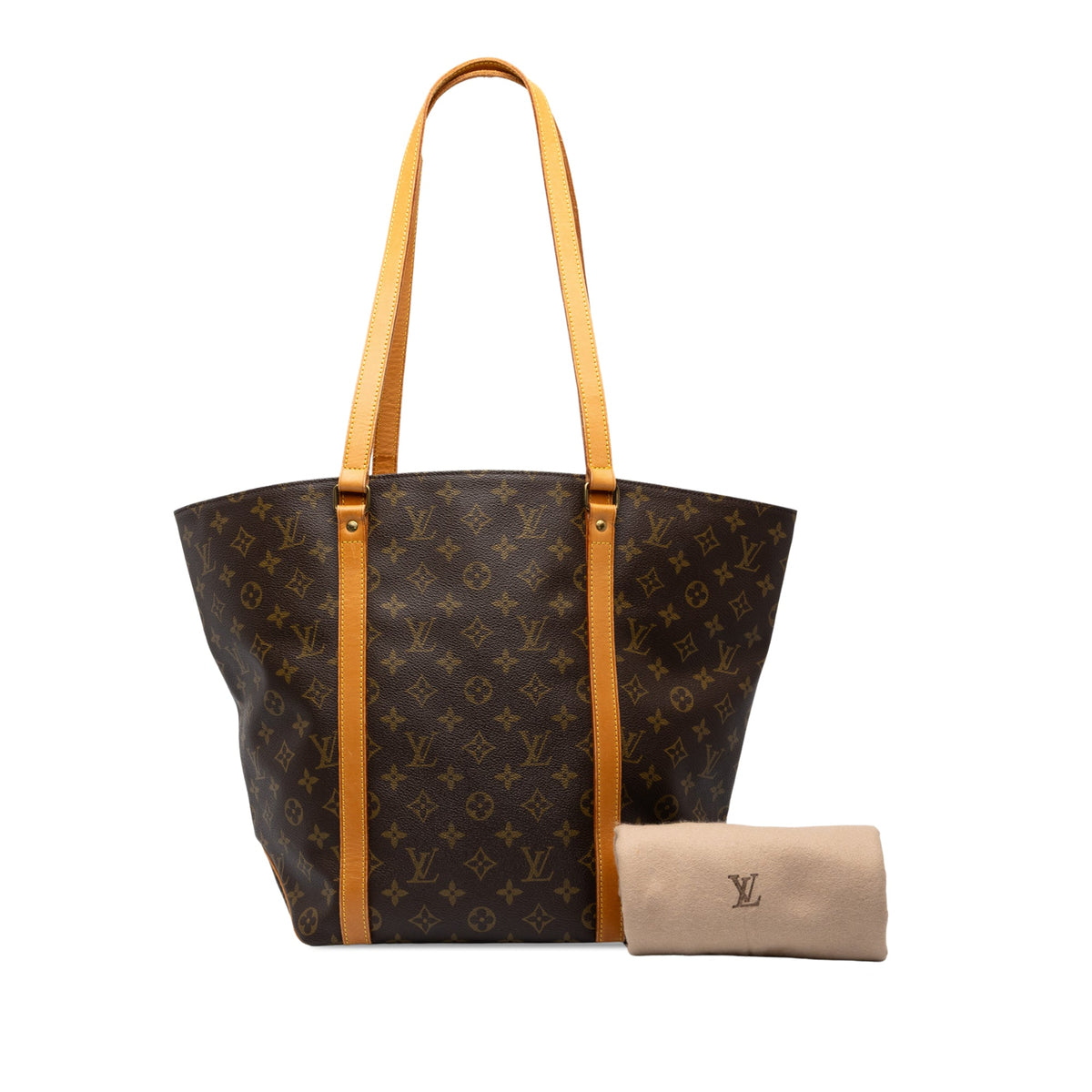 Louis Vuitton Monogram Sac Shopping — Brown