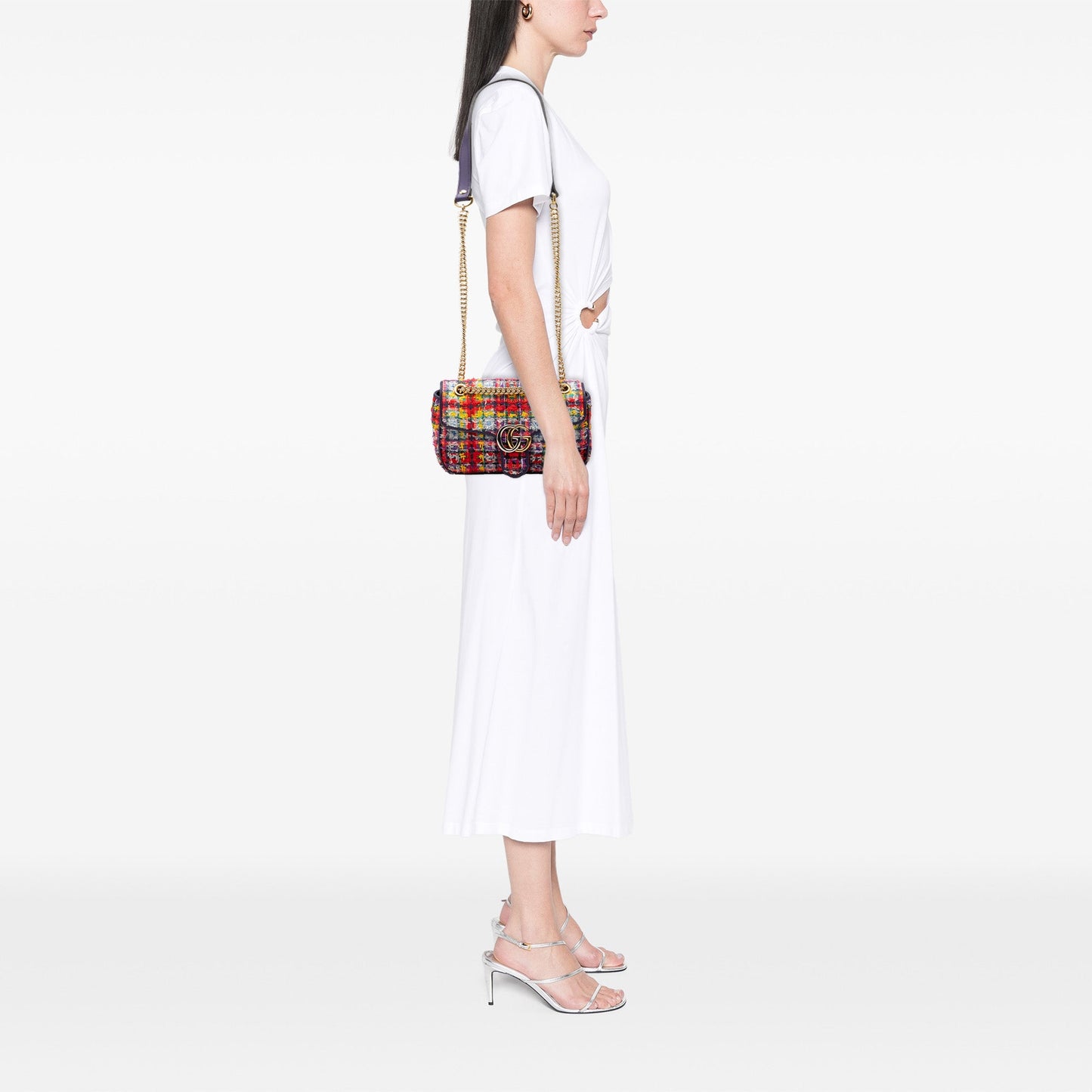 Gucci Medium GG Marmont Tweed Shoulder Bag