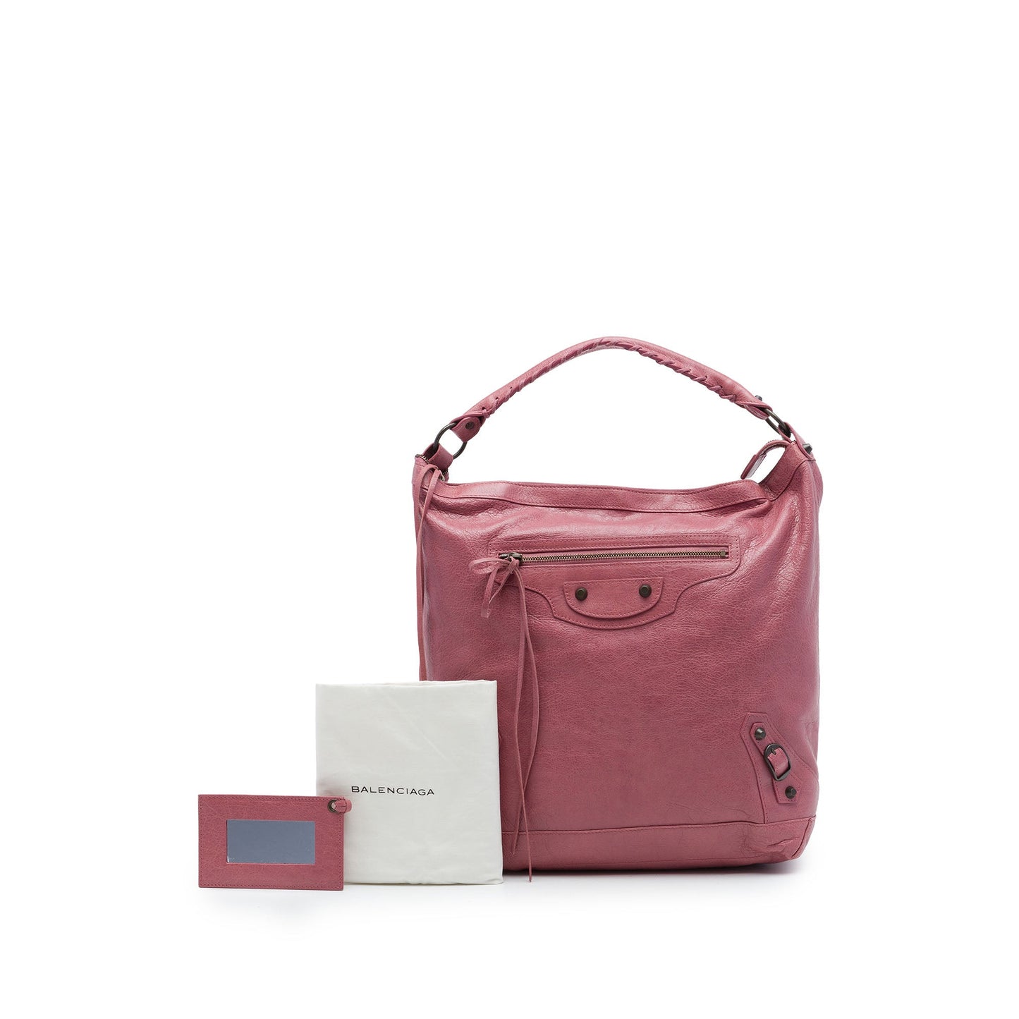 Balenciaga Lambskin Motocross Classic Day Hobo