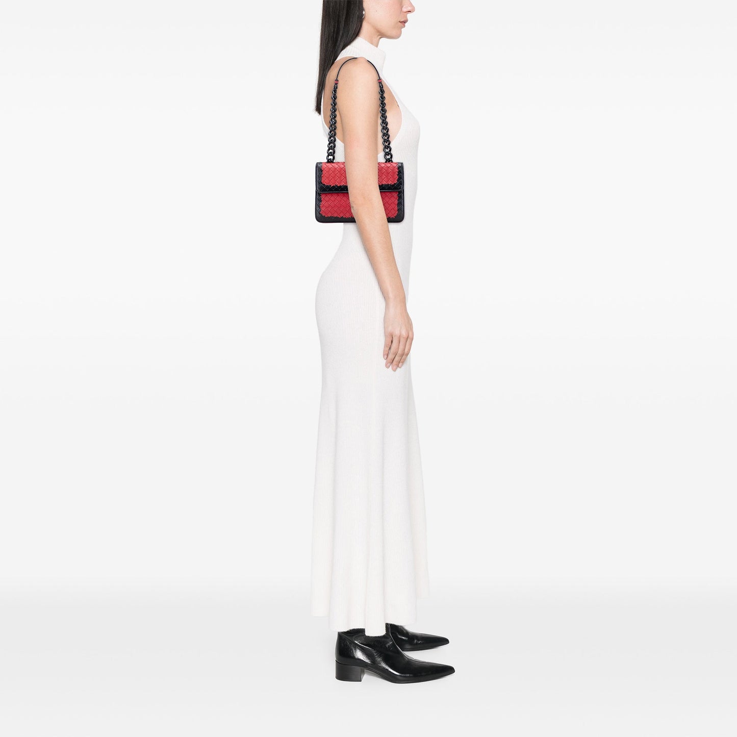 Bottega Veneta Nappa Intrecciato Glass Shoulder Bag